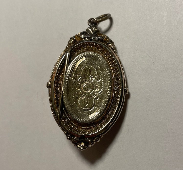 Pendentif en forme de médaillon - 14 carats Or jaune #1.0