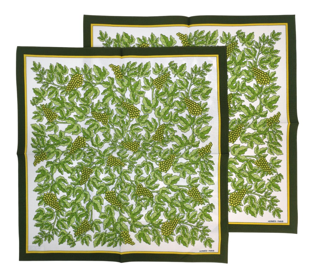 Hermès - Lot de 2 sets de table - Nappe  - 46 cm - 44 cm #1.0