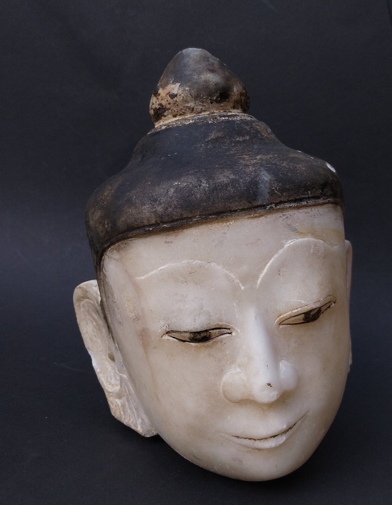 Buddha Head 18./19. C. 7,8 kg - 塑像 - Shan - 缅甸 #3.2