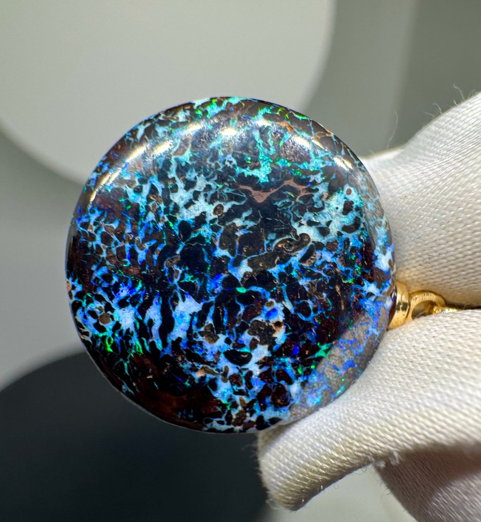 Οπάλιο Κρεμαστό κόσμημα - Ύψος: 26 mm - Πλάτος: 18 mm- 2.92 g - (1) #1.0