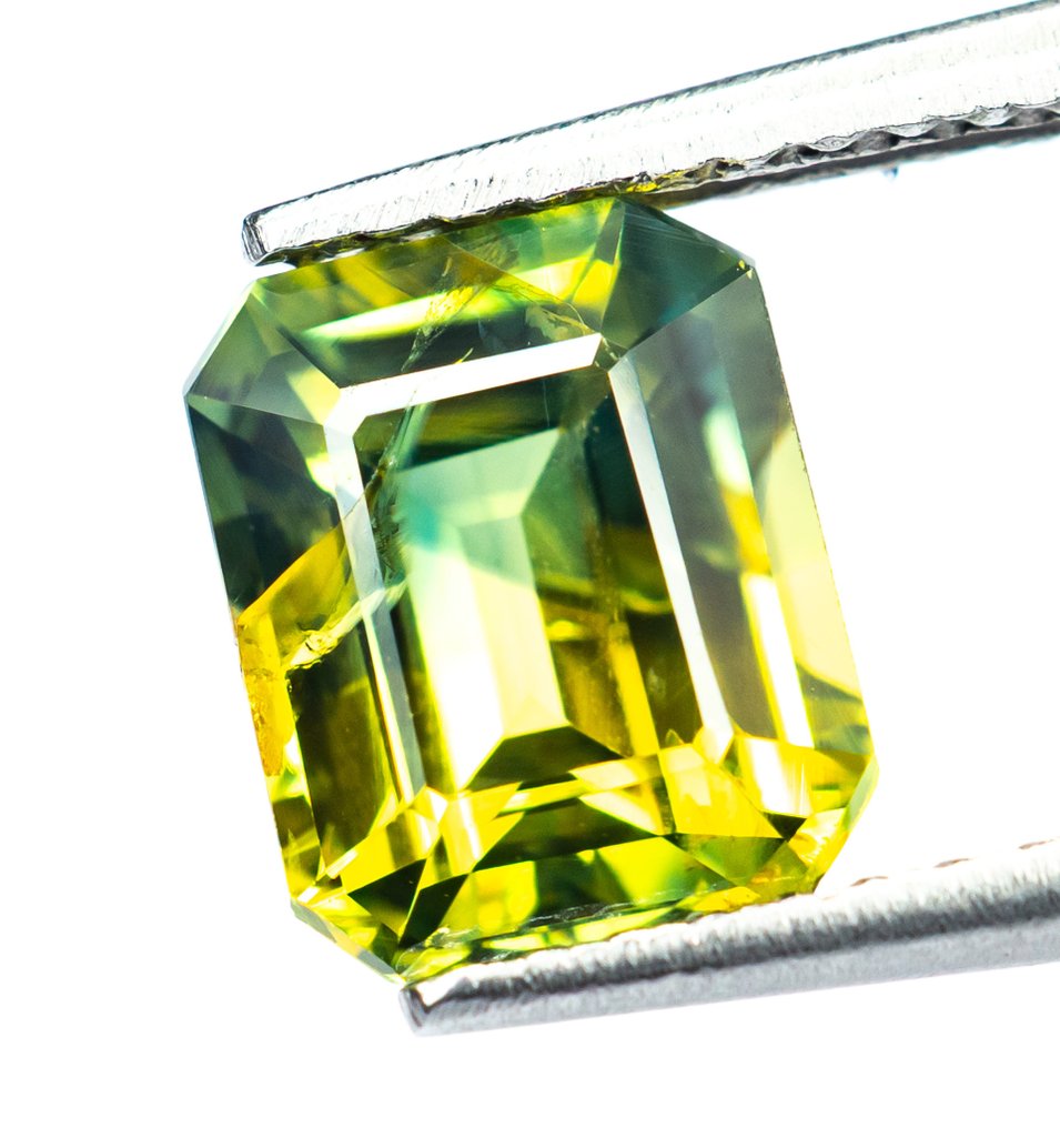 没有保留价 蓝宝石  - 2.34 ct - Bellerophon 宝石实验室 - 偏绿色的黄色 #2.1