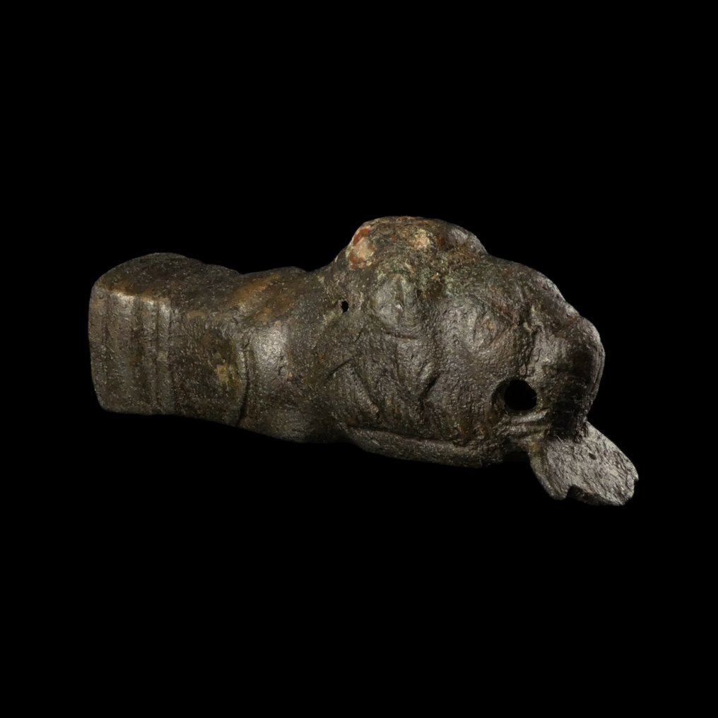 Αρχαία Ρωμαϊκή Χειριστήριο κλειδιού με κεφάλι λιονταριού #1.0