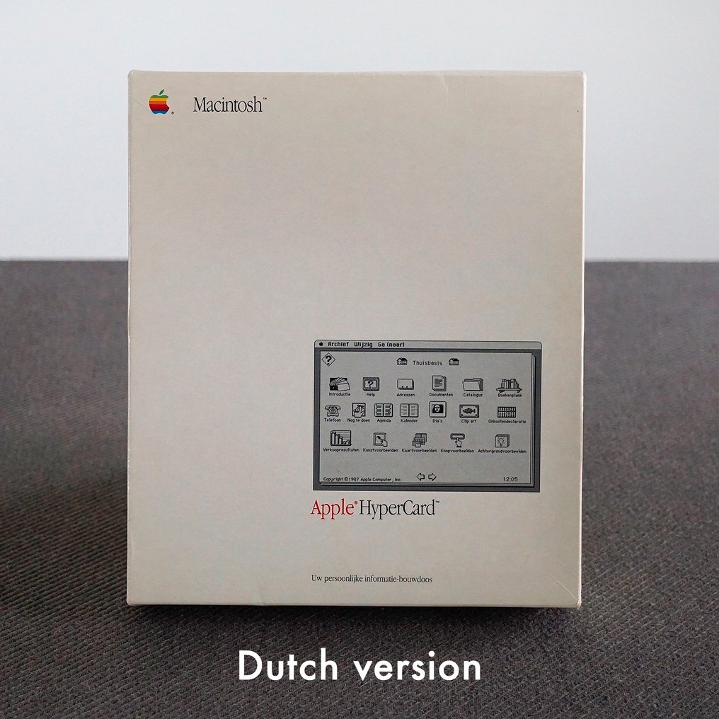 Apple HyperCard Box – M0556N/B – (Dutch Version) - Macintosh #1.0