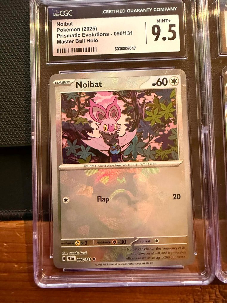 Pokémon - 4 Graded card - Noibat Master Ball Holo 9.5 CGC - Meowscarada ex 9 CGC - Mewtwo VSTAR 8.5 CGC - Pickachu 9 CGC 090/131 - 033 - 031/078 - 051/162 Limited edition - CGC - Various sets #1.0