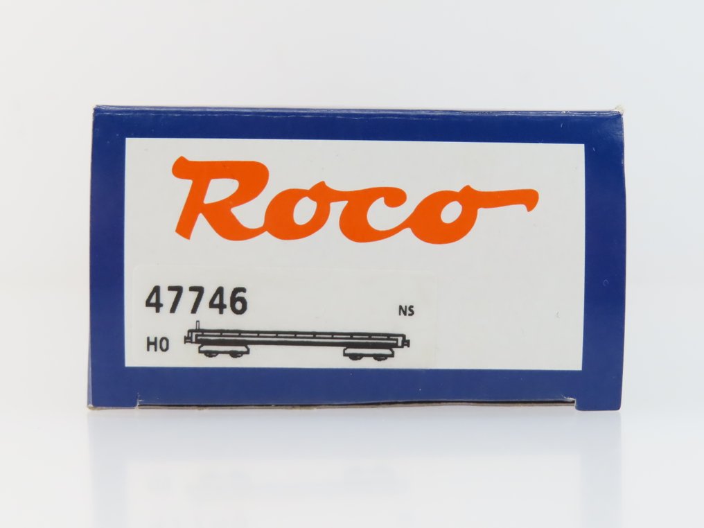 Roco H0 - 47746 - Vagão de carga de modelismo ferroviário (1) - Veículo pesado carregado com carga Leopard 1 'Prins Alexander'. - NS, DMKL #2.1