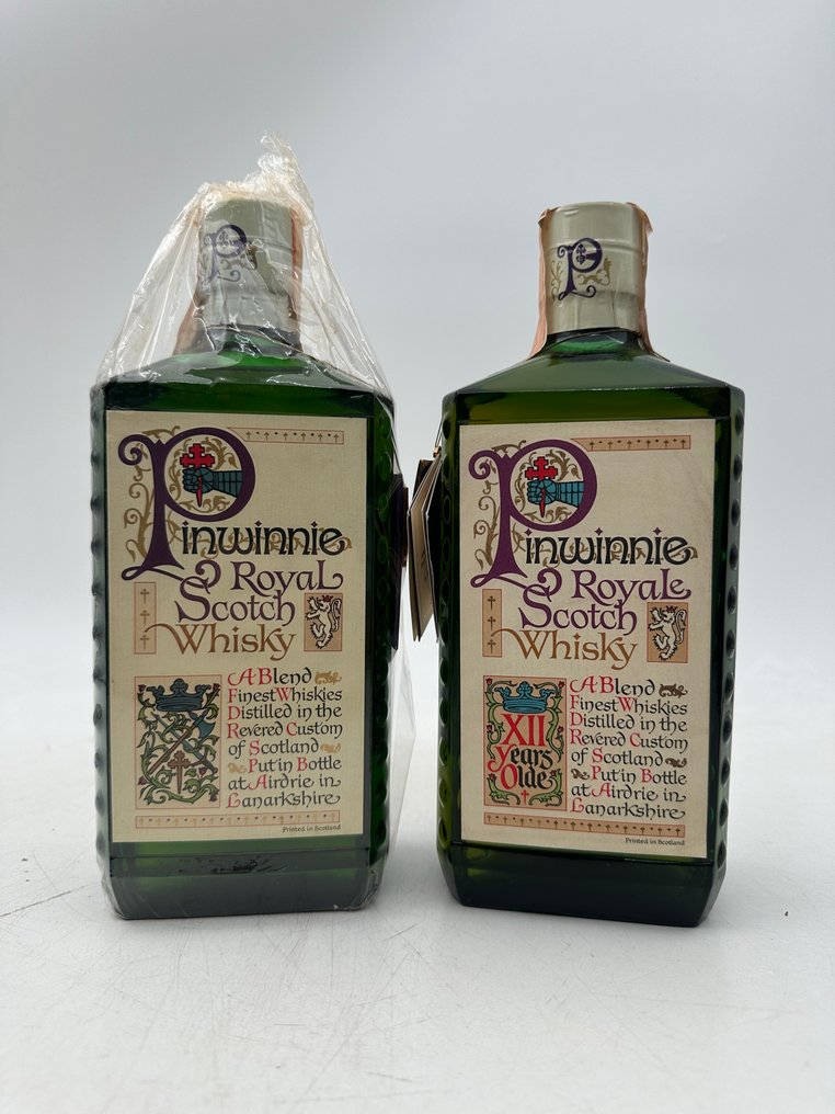 Pinwinnie Royale + Pinwinnie Royal 12yo - b. 1970‹erne - 75 cl - 2 flasker #1.0