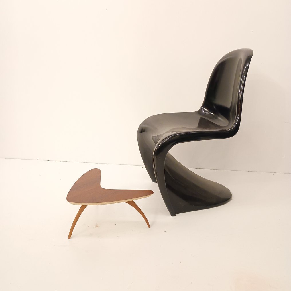 Tavolino di servizio - Boomerang - Kingwood, Tek - Retro tavolino da comodino in palissandro #4.3