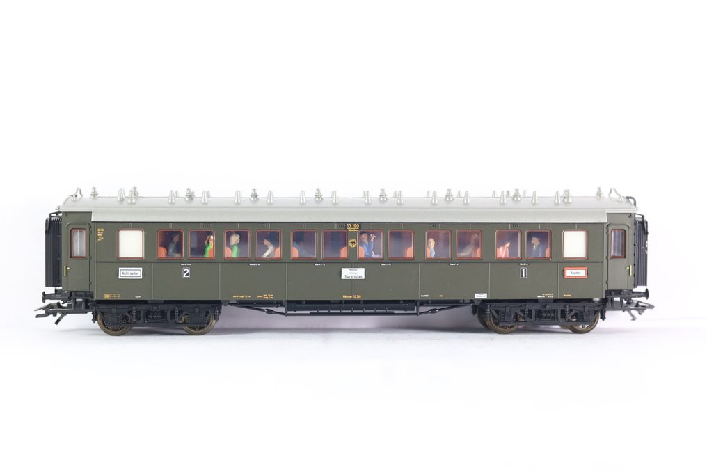 Märklin H0 - 42763 - Personvagn för modelltåg (2) - 2-delad set snabbtågsvagnar 'D 119'. - DRG #3.2