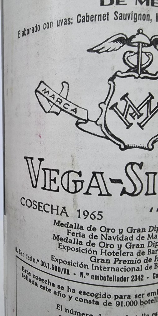 1965 Vega Sicilia Unico - Ribera del Duero Gran Reserva - 1 Bottle (0.75L) #2.1