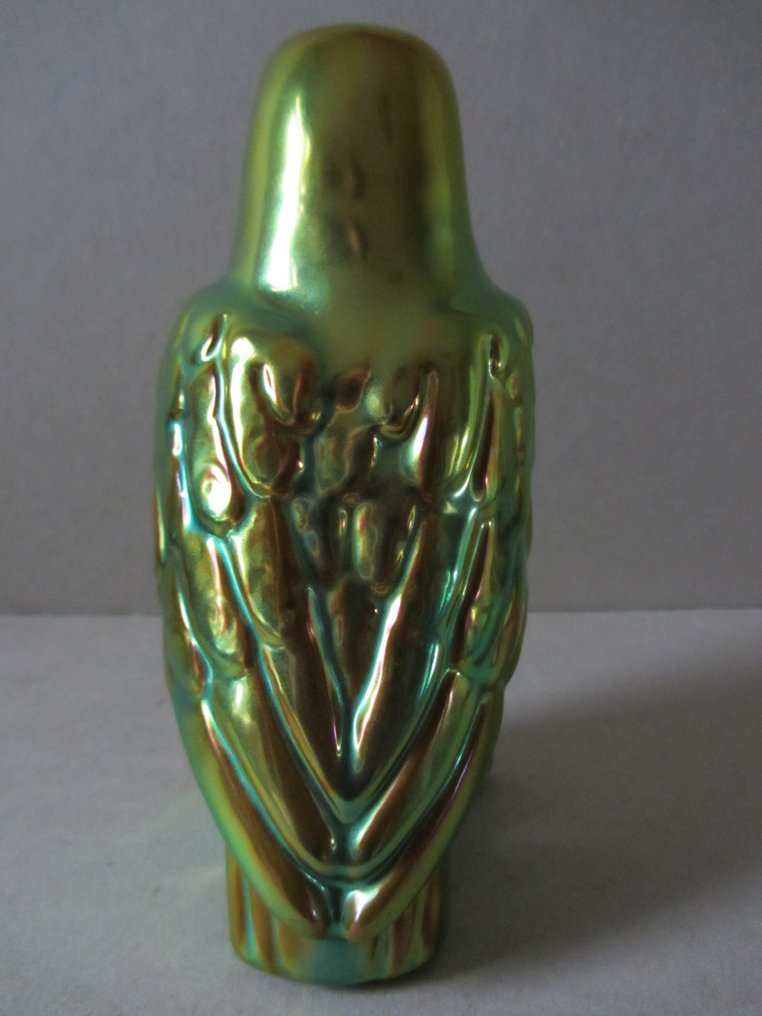 Zsolnay - Skulptur, Valk - 17 cm - Eosin #2.1