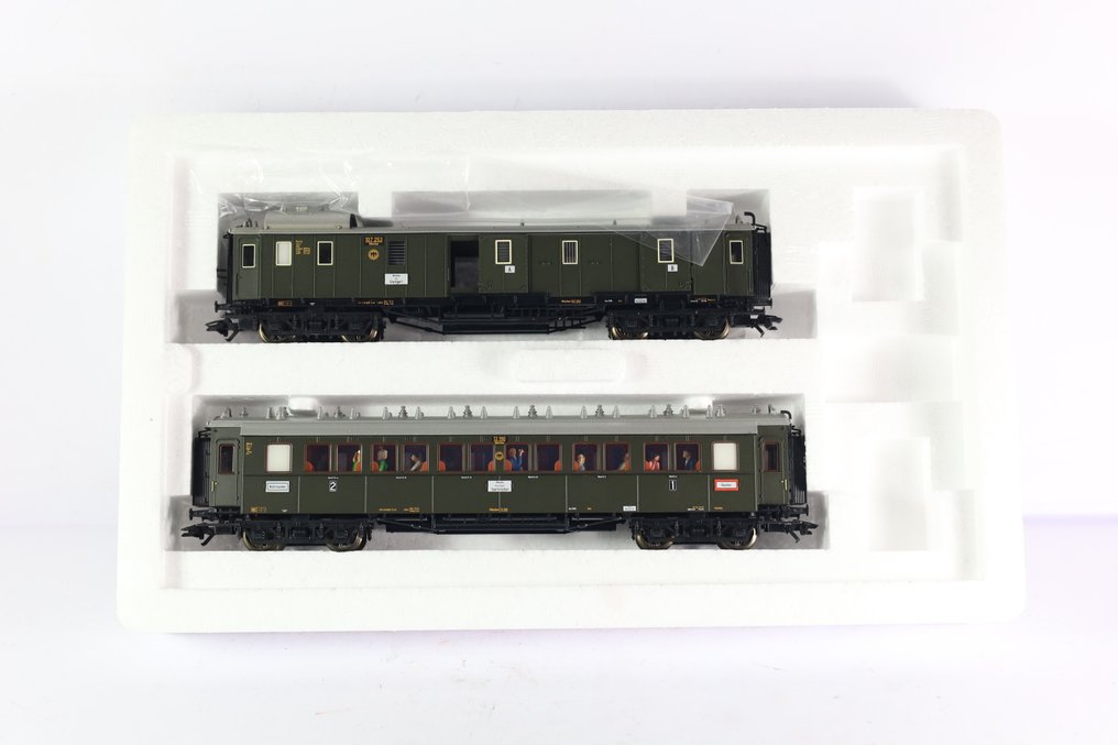 Märklin H0 - 42763 - Personvagn för modelltåg (2) - 2-delad set snabbtågsvagnar 'D 119'. - DRG #2.1