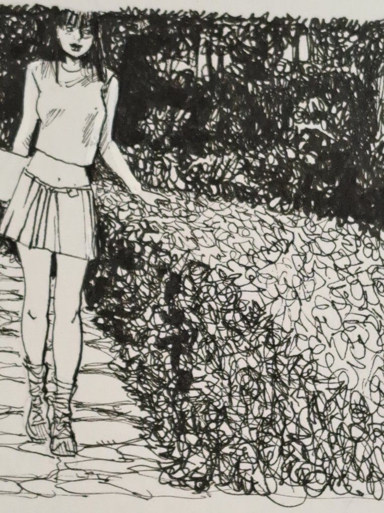 Altuna, Horacio - 2 Original drawing - Nel Parco, Ombre Nude #4.3