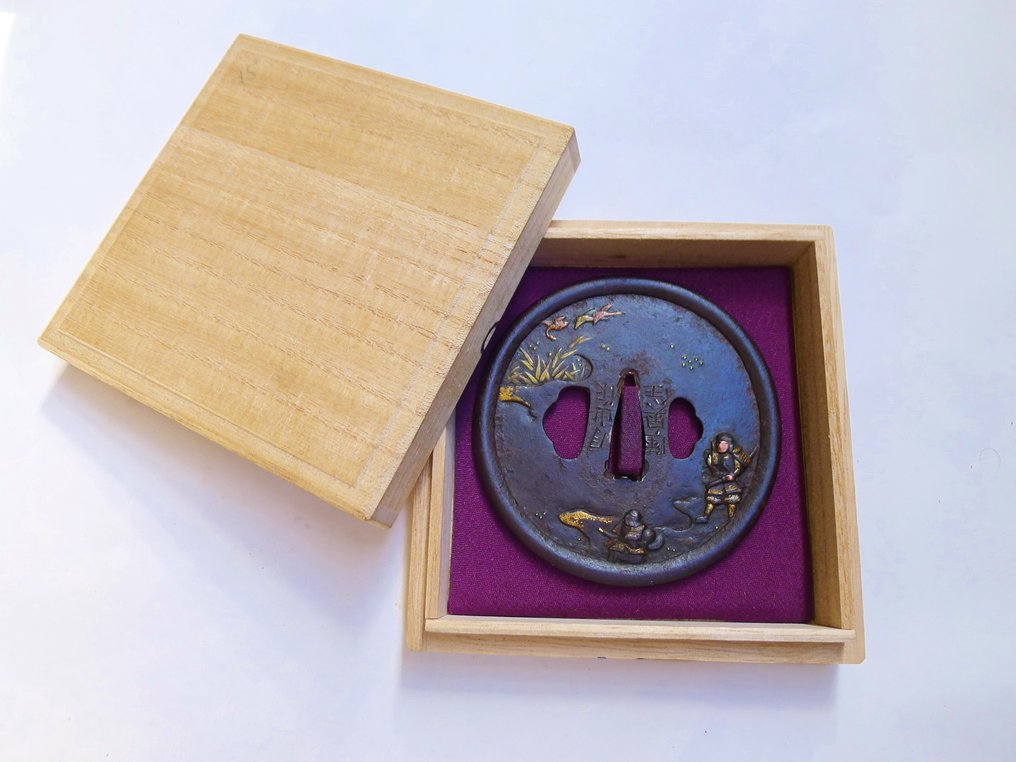 美浓住兼定作(Kane Sada Mino ju)美丽的双面签名,若狭住(Kanetsura),飞鹭,商人武士。 - 日本 - 江戶時代(1600-1868) #1.0