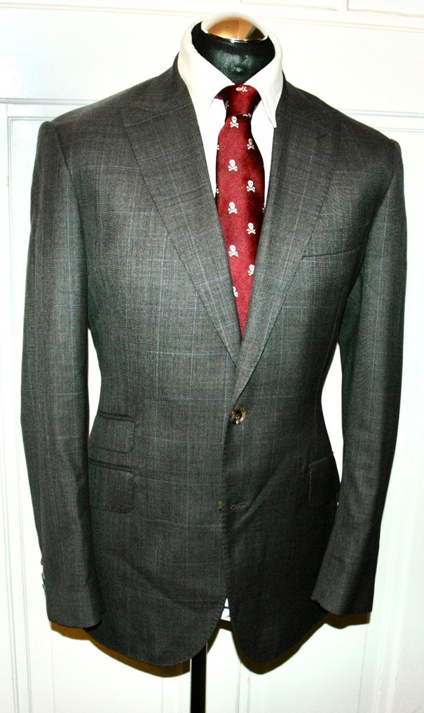 Anton Meyer hand made Suit Super 120 & Cashmere by Wiliam Halstead Made in England - Herredress #1.0