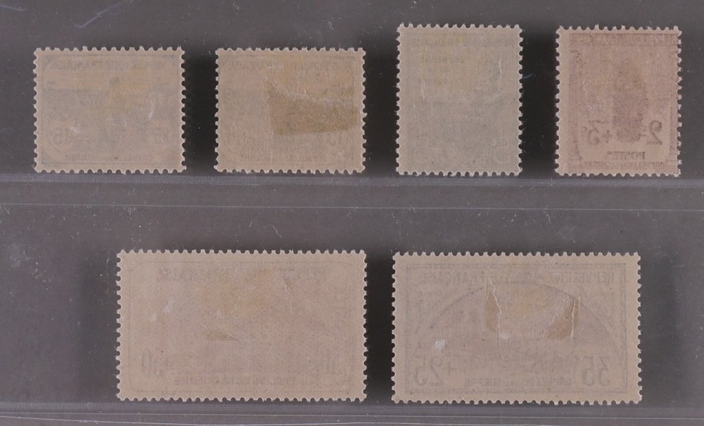 Frankrig 1917 - 2 C. til 50 C. Orphelins de la Guerre - Yvert 148 / 153 #1.0