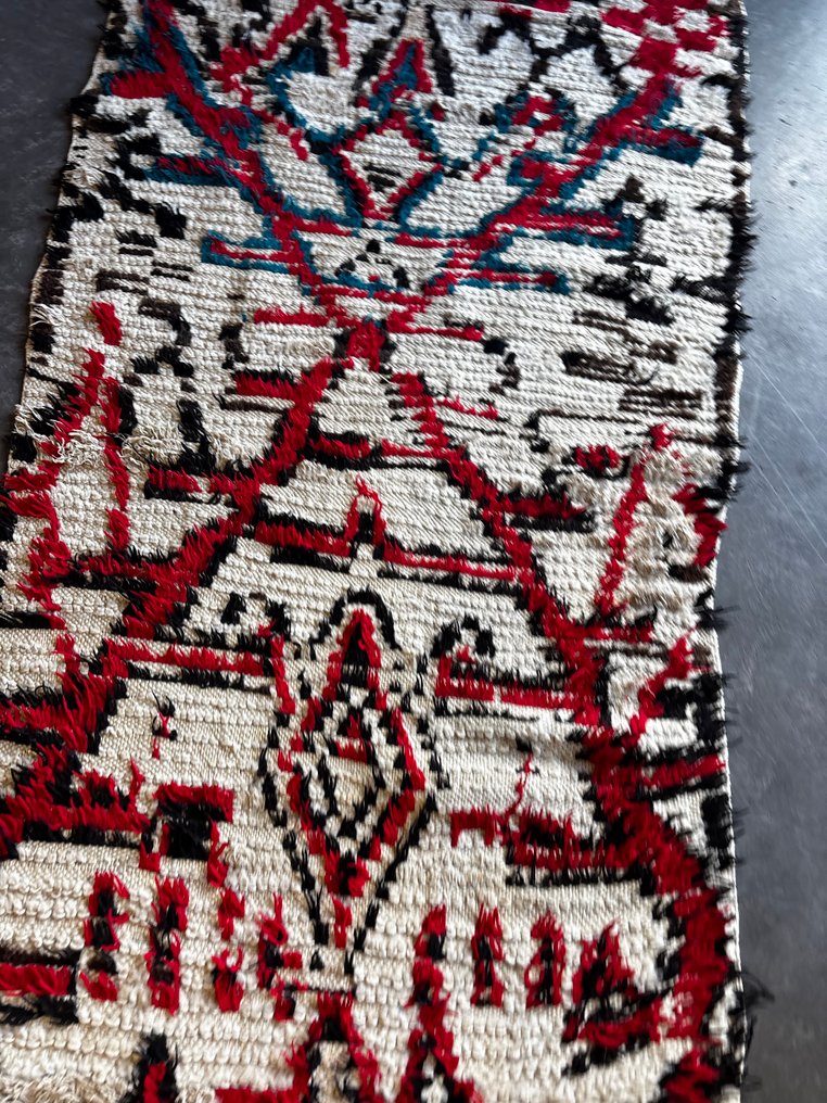 Vintage Berberteppich – handgewebte Wolle – fettes abstraktes Muster – Marokko – Stammesstil - Teppich - 180 cm - 70 cm - Handgewebter Wollteppich #3.2