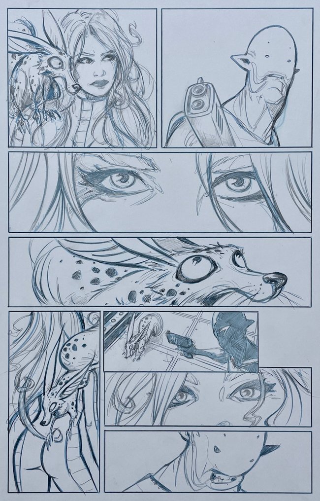 Bianchi, Tommasso - 1 Original page - Barbarella - Tome 2 - The architect of her destiny - 2021 #1.0