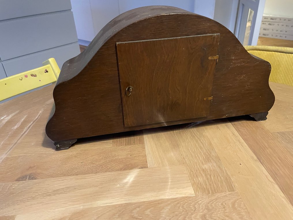 Horloge de table - Bois, Laiton - 1950-1960 - Charmante Schouwklok #2.1