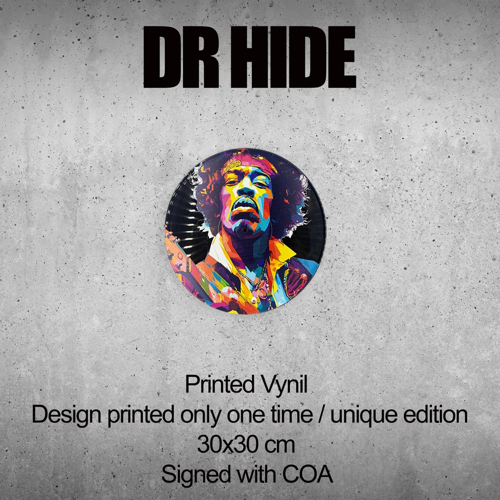 DR HIDE - Vinyl Record Jimi Hendrix 1960 #1.0