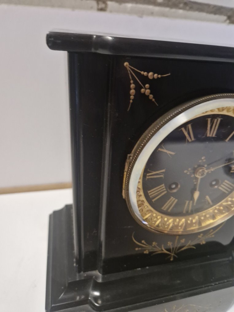 Mantel clock - Antique Marble, Bronze, Brass - 1850-1900 #4.3