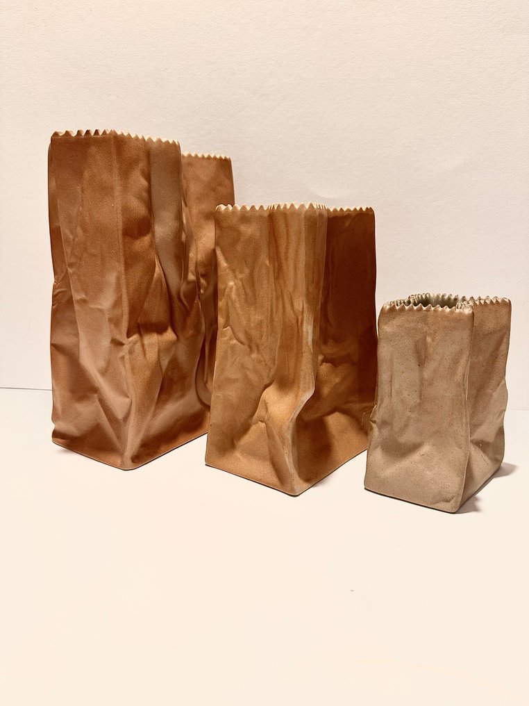 Rosenthal - Tapio Wirkkala - 花瓶 (3) - 请勿乱扔垃圾 - Bisquit瓷器 #2.1