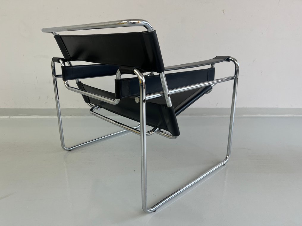 Knoll - Marcel Breuer - 扶手椅子 - 瓦西里椅 - 钢, 皮革 - Poltrona Wassily B3 #4.3