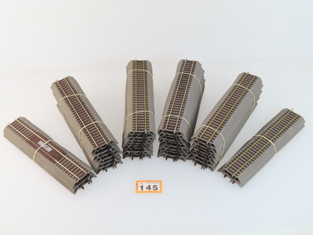 Roco H0 - 42510 - Modeltog skinner (44) - 44-delt railkavel med rette railstykker, Roco Line #2.1