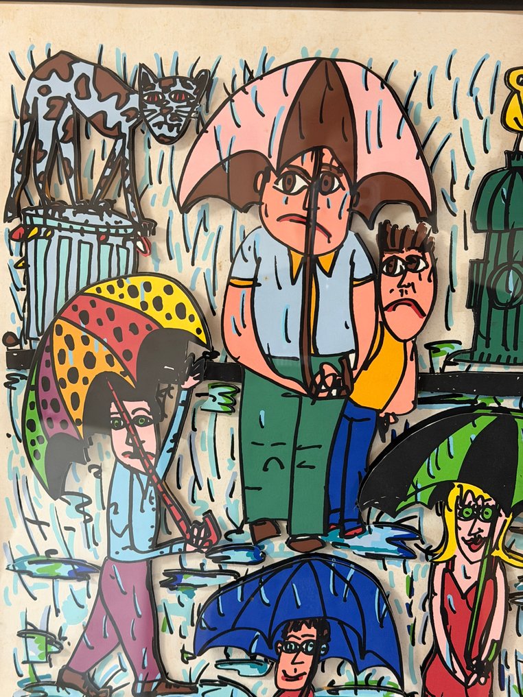 James Rizzi (1950-2011) - Rain・3D silkscreen #3.2