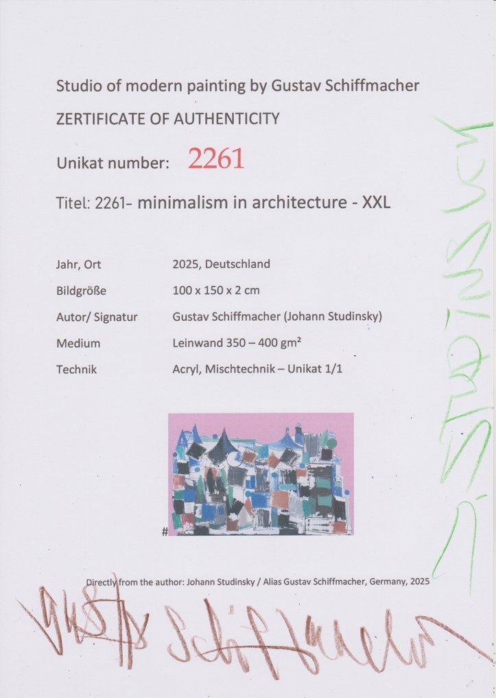Gustav Schiffmacher - 2261- minimalism in architecture - XXL #1.0