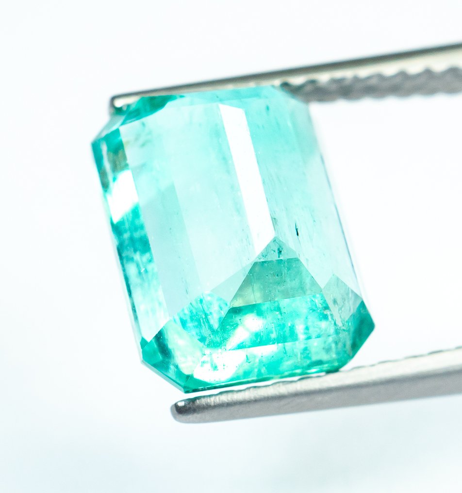 没有保留价 祖母绿  - 3.37 ct - Bellerophon 宝石实验室 - 偏蓝绿色（尼日利亚） #3.2