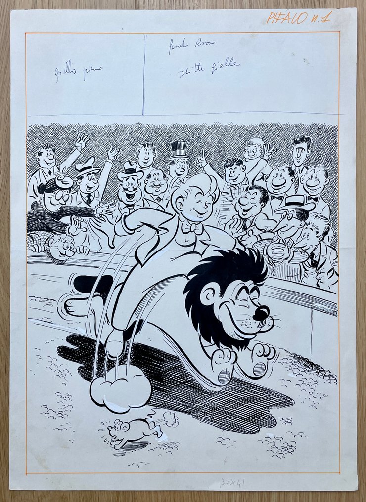 Landolfi, Lino - 1 Original cover - Pifalo n°1 - Omlet' O'Rum - 1967 #3.2