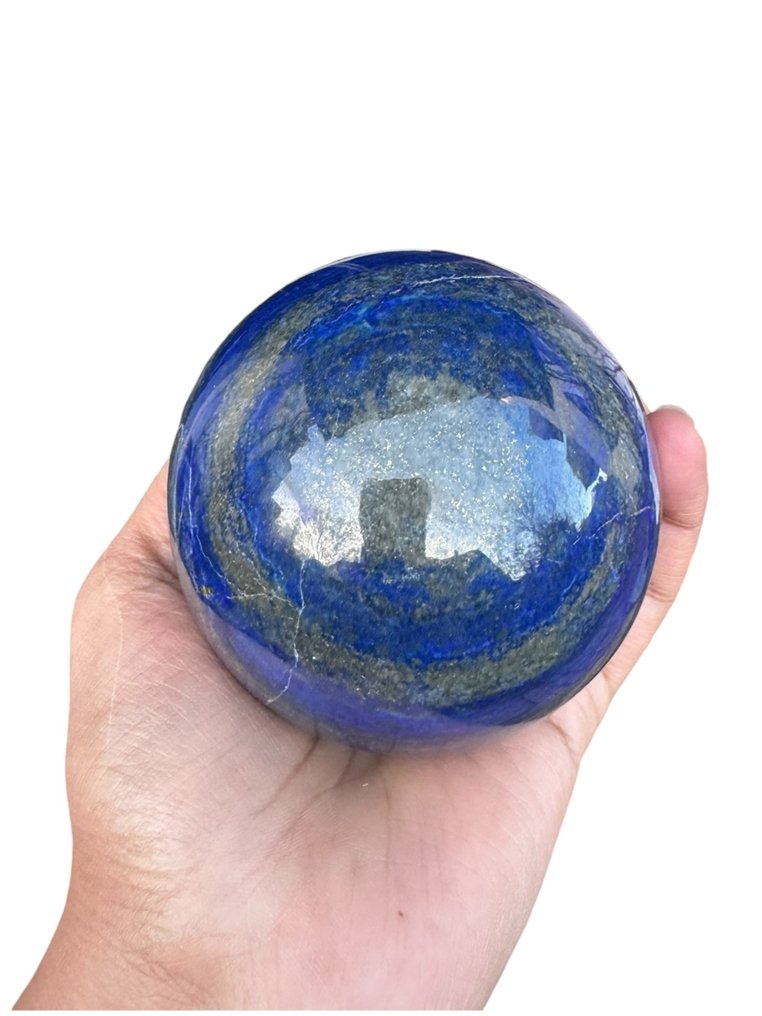 Lapis Lazuli af høj kvalitet Sfære- 1235 g - (1) #3.2