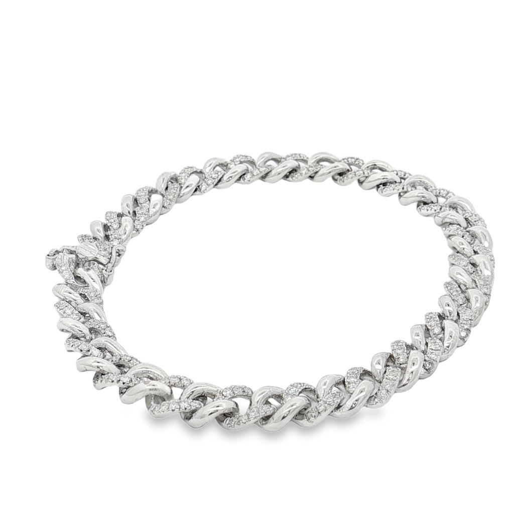 手鈪 - 18 克拉 白金 - 0.91ct. tw. 鉆石 (天然) #2.1