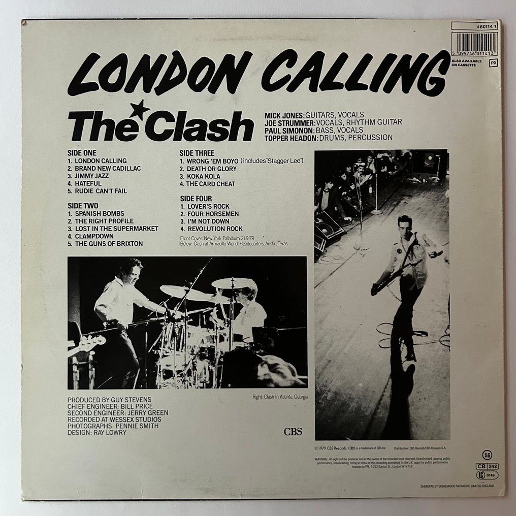 Clash - London Calling - 2xLP专辑（双专辑） - Reissue - 1986 #1.0