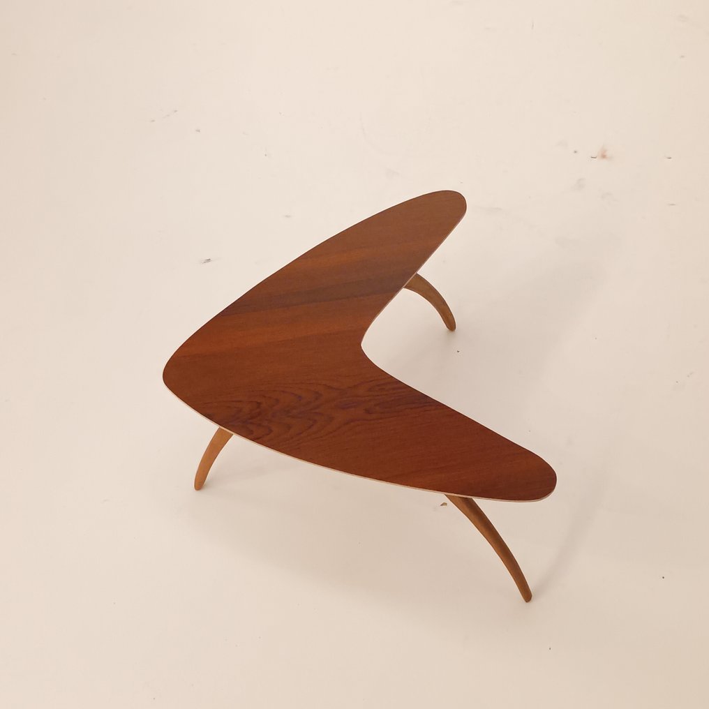 Table d'appoint - Boomerang - Bois de violette, Teck - Table d'appoint rétro en palissandre. #3.2