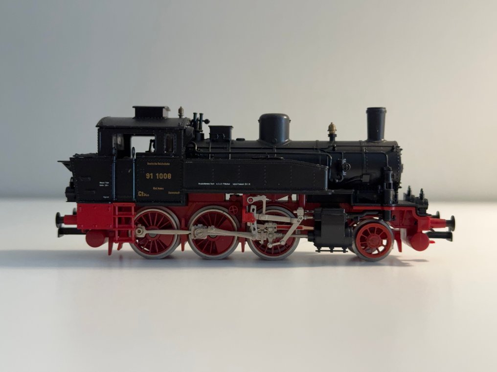 Fleischmann H0 - Sähköveturi (1) - H0-skaalainen malli, yksittäinen kappale, näkyvät merkinnät BR 91 1008 sekä sivulla että - DR (DRB) #1.0