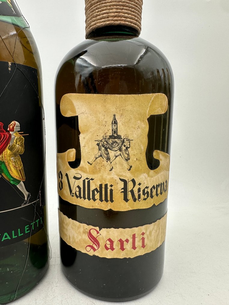 Sarti - 3 Valletti + 3 Valletti Riserva - Clips  - b. 1950-tallet - 1000cc,750cc - 2 flasker #4.3