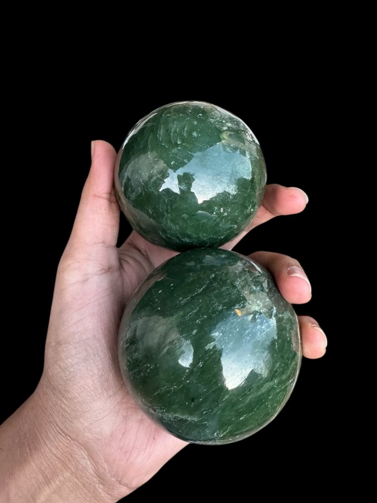 Nefrit Sfære- 1355 g - (2) #2.1