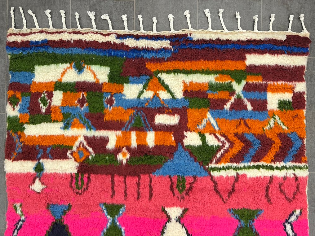 Berber, Handmade Berber wool rug - Carpet - 264 cm - 159 cm - Ancient Modernity #4.3