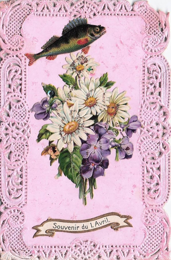 Fantasy cards with flowers, etc., with an embossed, openwork border. - Postcard (40) - 1910-1940 #3.2
