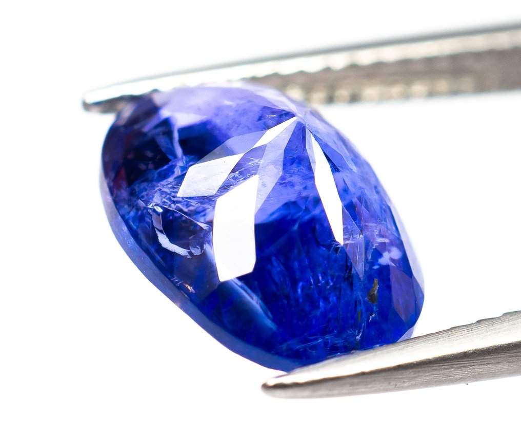 沒有保留價 坦桑石  - 3.60 ct - Bellerophon Gemlab - 紫色调的蓝色 #3.2