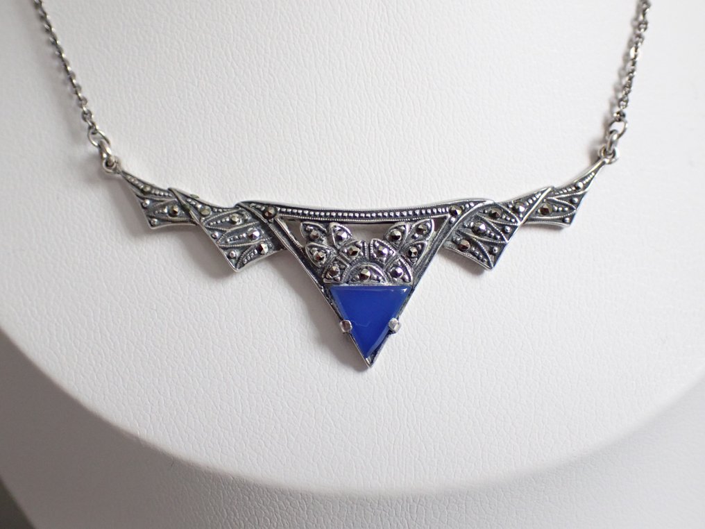 Prata - Colar - Lavaliére Chalcedoon #2.1