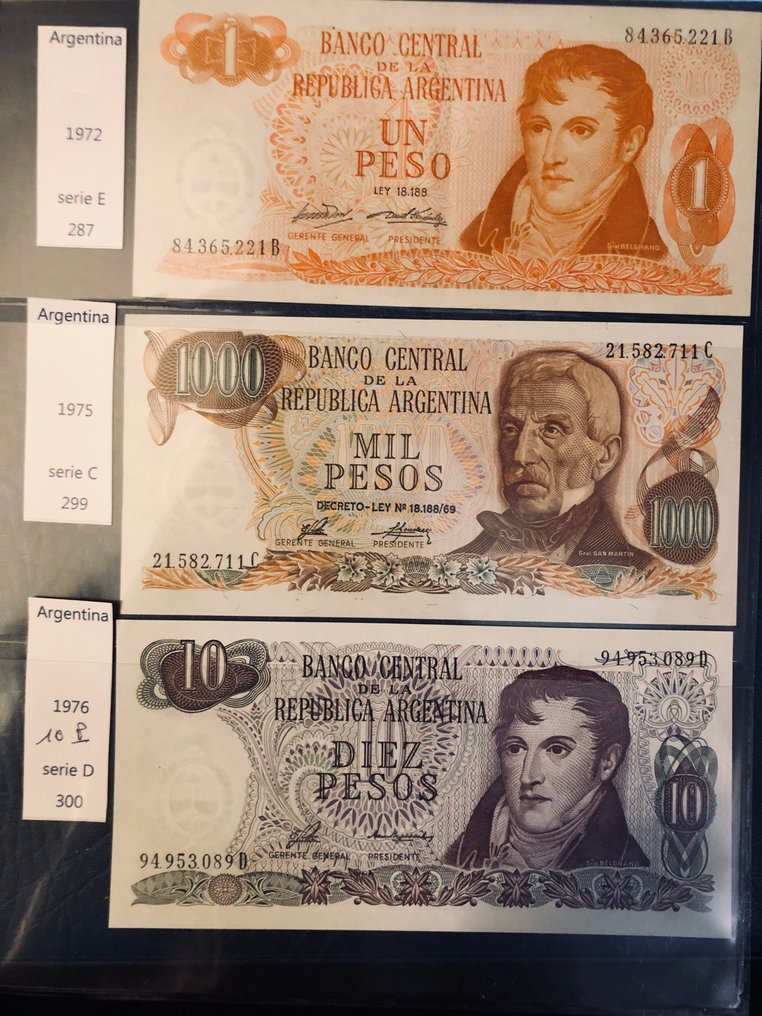Argentine. - 43 banknotes - various dates (Sans prix de réserve) #1.0