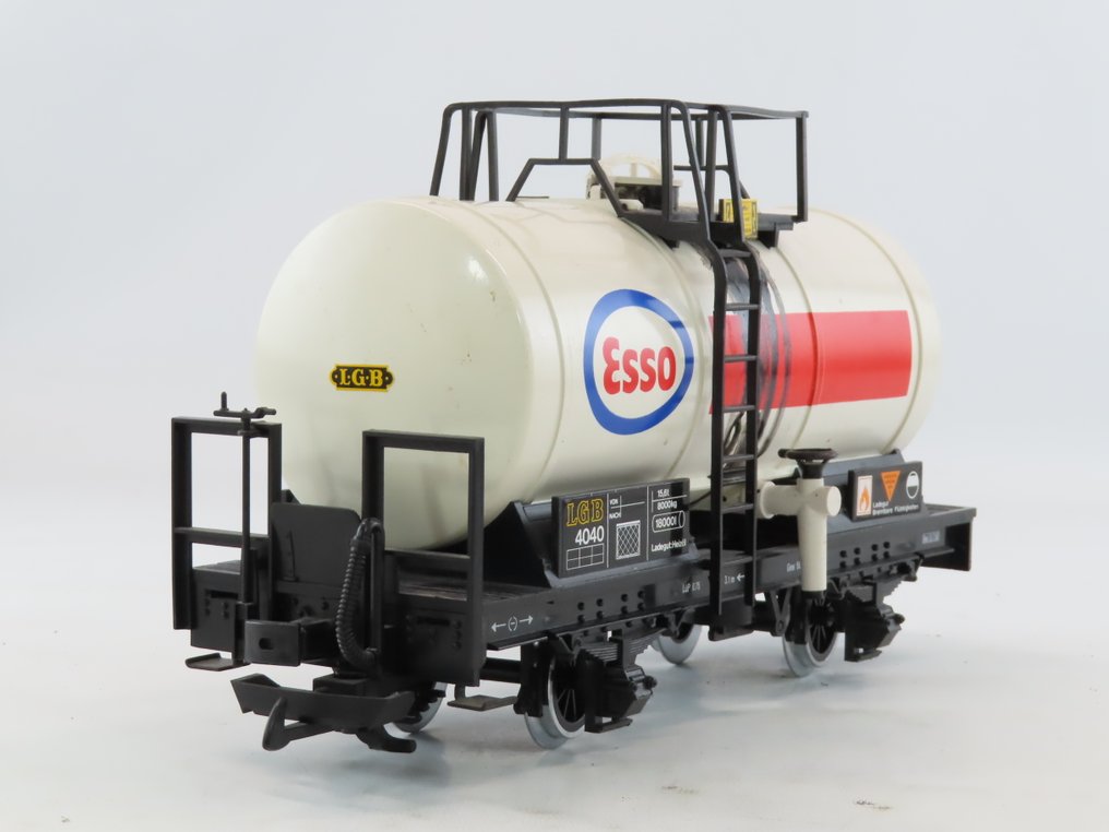 LGB G - 4040 - Model wagonu towarowego (1) - Wagon z dwoma komorami z nadrukiem „ESSO” - DB #1.0