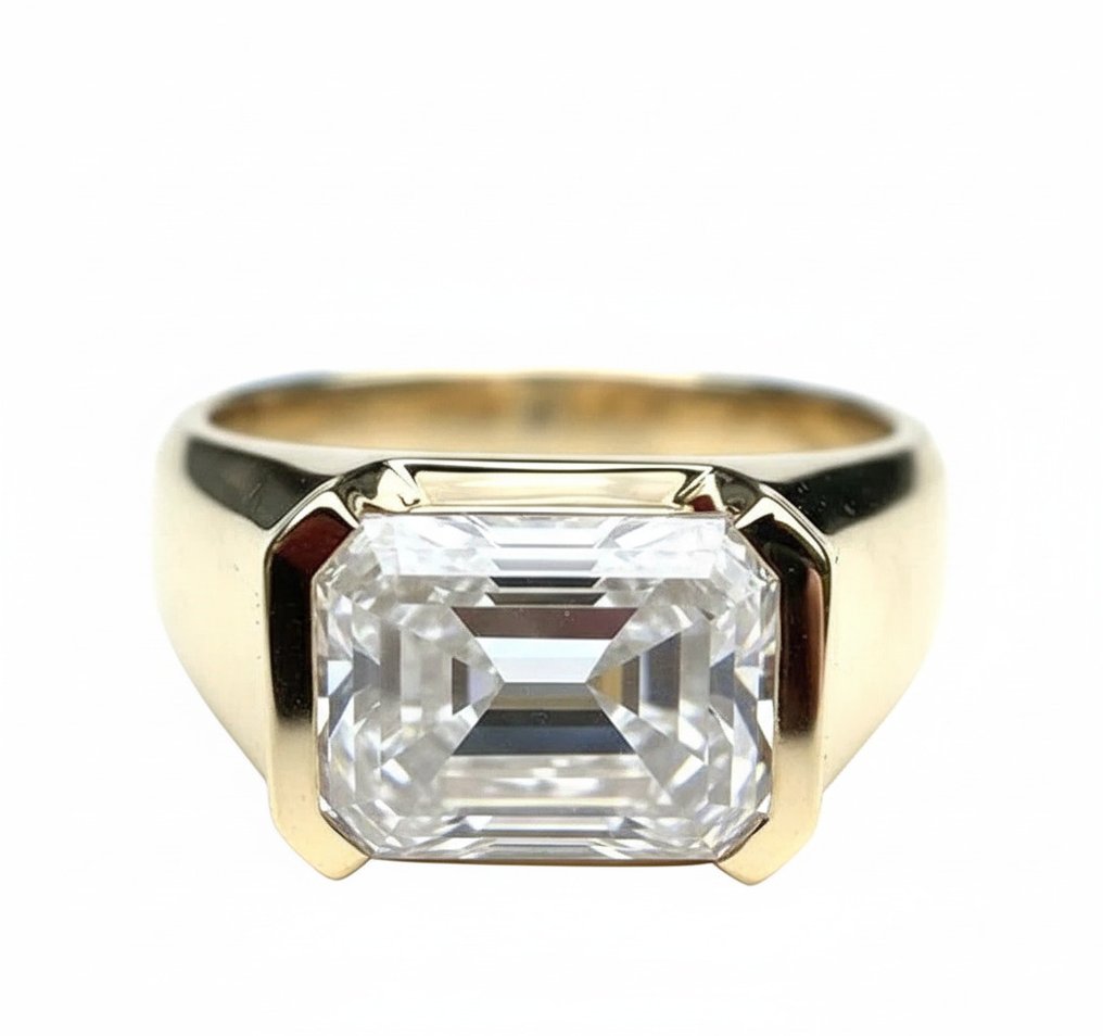 Gyűrű - 14 kt. Sárga arany - 7.00ct. tw. Gyémánt (Laboratóriumban előállított) #3.2