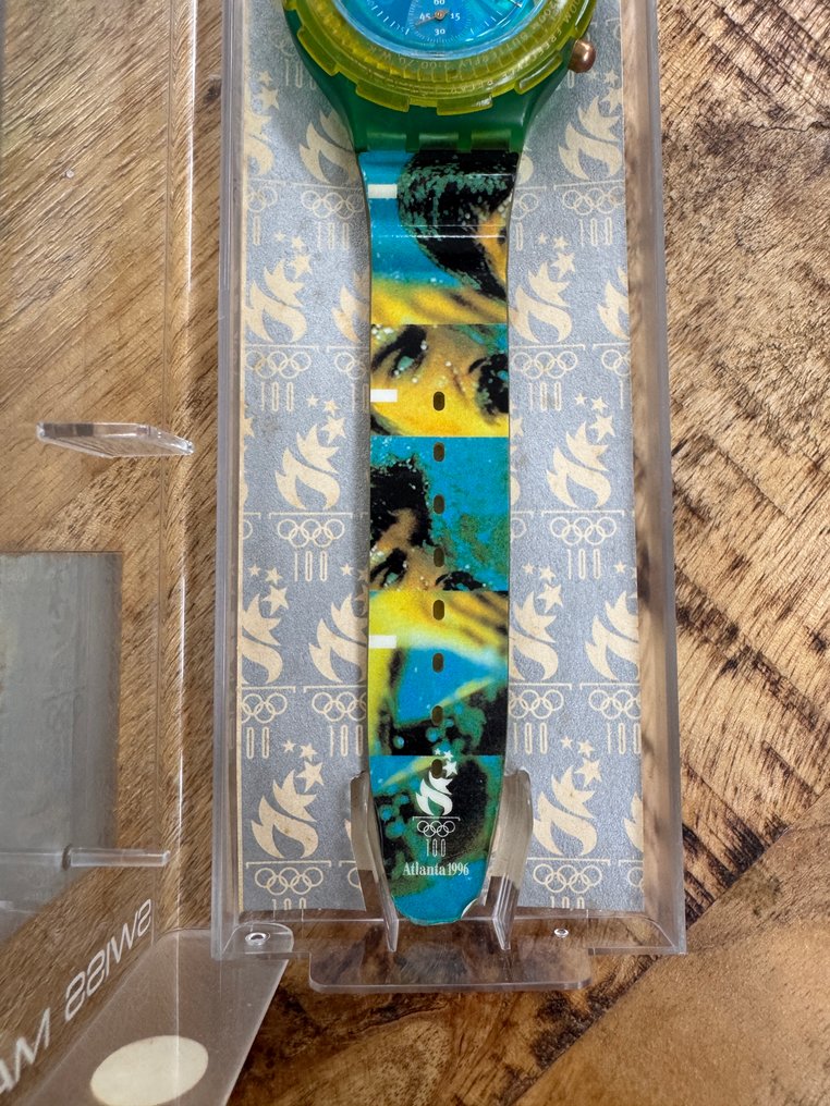 Swatch Aqua Chrono - "MARK SPITZ" - SBZ103 - Olympic Games - 1996 - Watch  #4.3