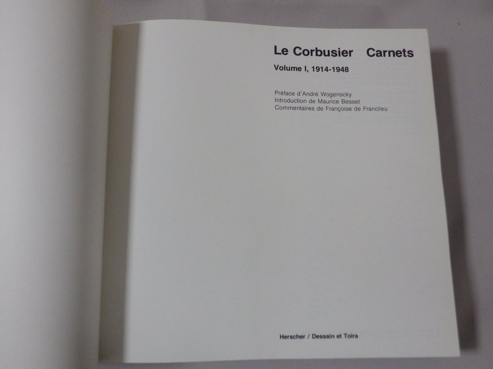 Le Corbusier - Le Corbusier : Carnet N°1 - 1914-1948 - 1981 #3.2