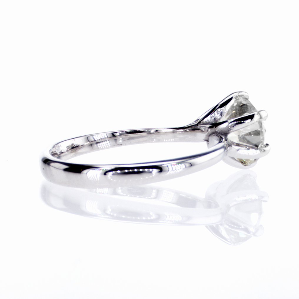 χωρίς τιμή ασφαλείας - Δαχτυλίδι αρραβώνων - 14 καράτια Λευκός χρυσός -  2.01ct. tw. Διαμάντι (Φυσικό) #3.2