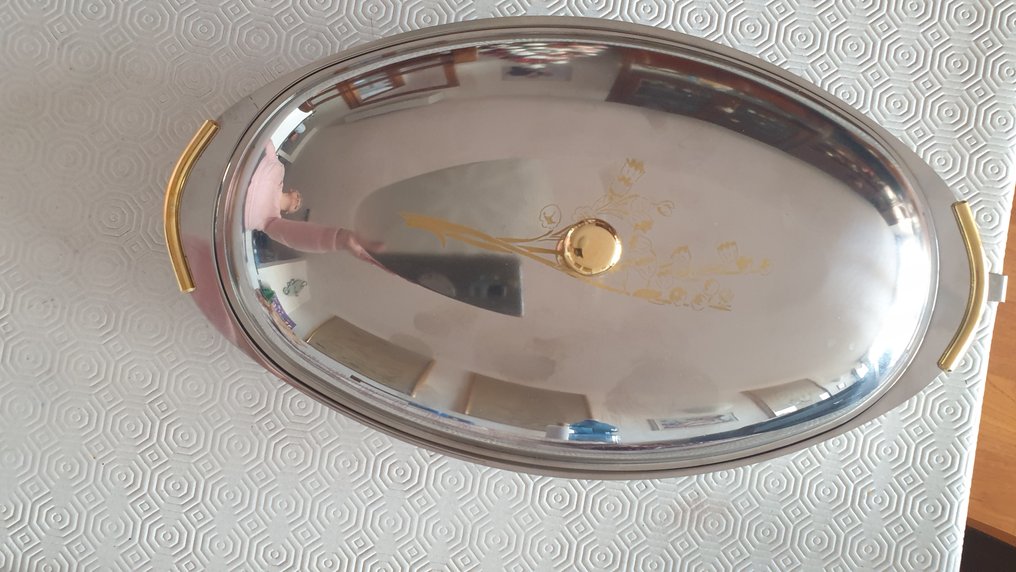 ar cas - Tavă pentru servit - colecție labrador - Oțel #1.0