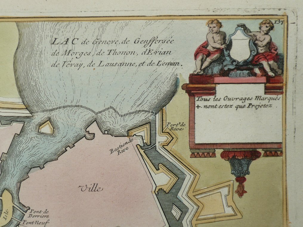 Schweiz - Genève; Nicolas de Fer - Geneve, Ville Capitale (...) - 1693 #3.2
